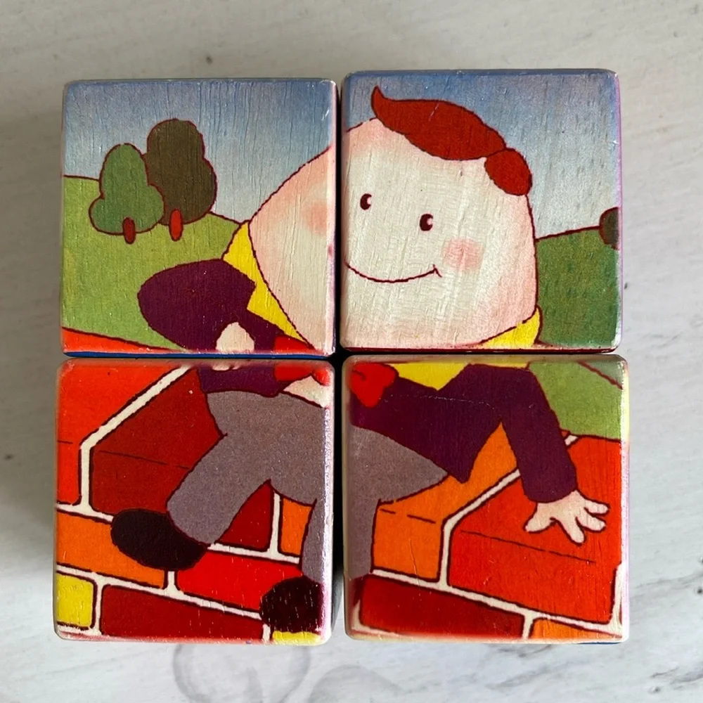 VINTAGE WOODEN BLOCKS PUZZLE